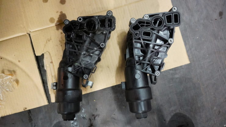 MINI ミニ F54 F55 F56 F57 F60 オイルフィルターハウジング オイル漏れ 冷却水漏れ クーラント漏れ 修理 交換