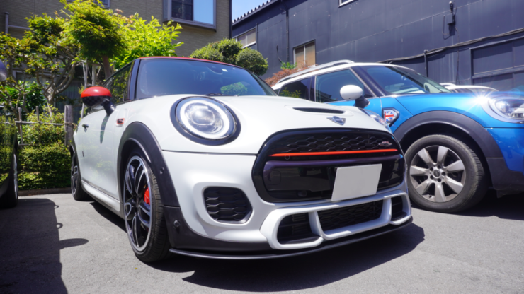 MINI ミニ F55 F56 F57 クーパーS JCW ACシュニッツァー フロント リップ スポイラー 取付