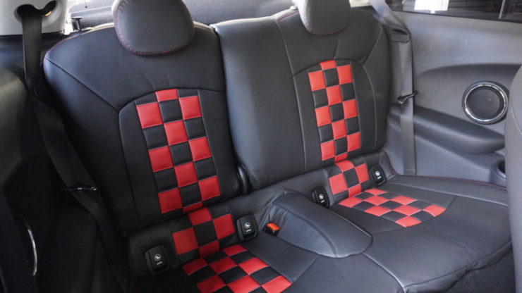 MINI ミニ F54 F55 F56 F57 F60 取付 シートカバー CABANA カバナ 高級感  レザー チェック柄