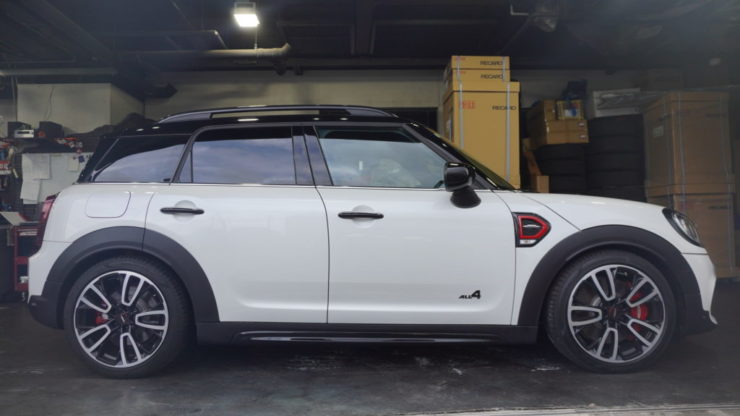 MINI ミニ F54 F55 F56 F57 F60 アイバッハ Eibach プロストリートS 車高調 ローダウン 純正 腰高 車高高い 乗り心地 低ダスト ブレーキパッド ホイール 汚れ